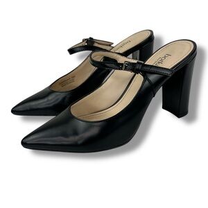Botkier “Hannah” Mary Jane Mule In Black Leather Size 5 w/Dustbag